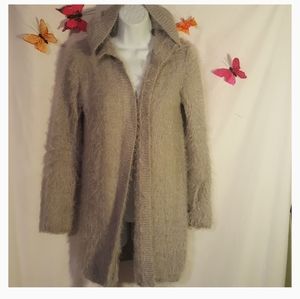 Joe Boxer Womens Sweater Hoodie Cardigan Long - Sz S/C